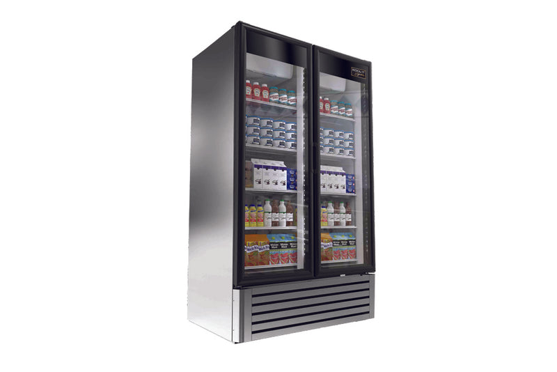 Kool-It - Signature LX-40RS stainless steel merchandiser refrigerator